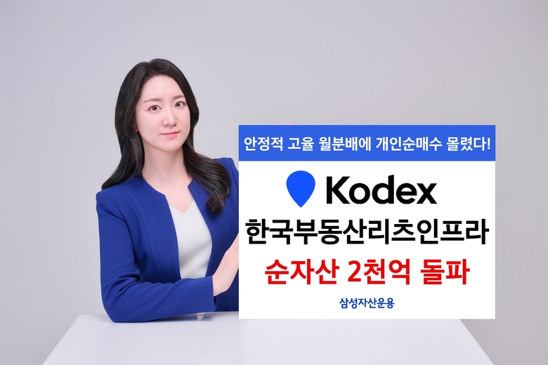 삼성자산운용, KODEX 한국부동산리츠인프라 순자산 2천억 돌파