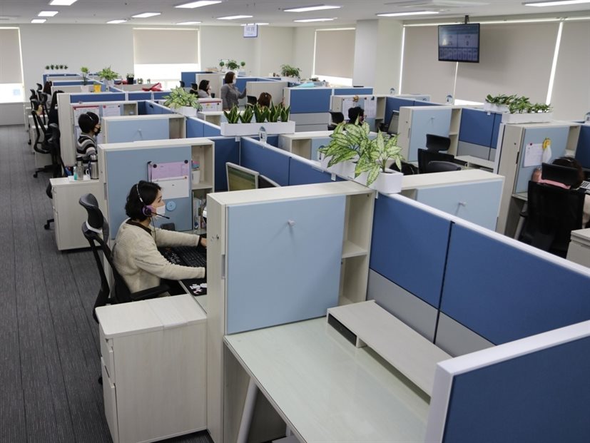 삼성전자서비스 수원 컨택센터. 사진 |연합뉴스